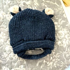 Baby GAP • Baby CashSoft Sherpa-Lined Bear Beanie • blue • 0-3 months